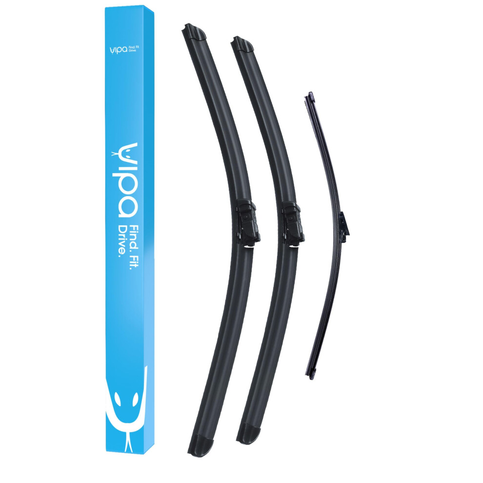 Vipa Wiper Blade Set Fits: Ford Focus Mk4 Hatchback Apr 2018 Onwards - Easy Fit Video Tutorial 5056294224719