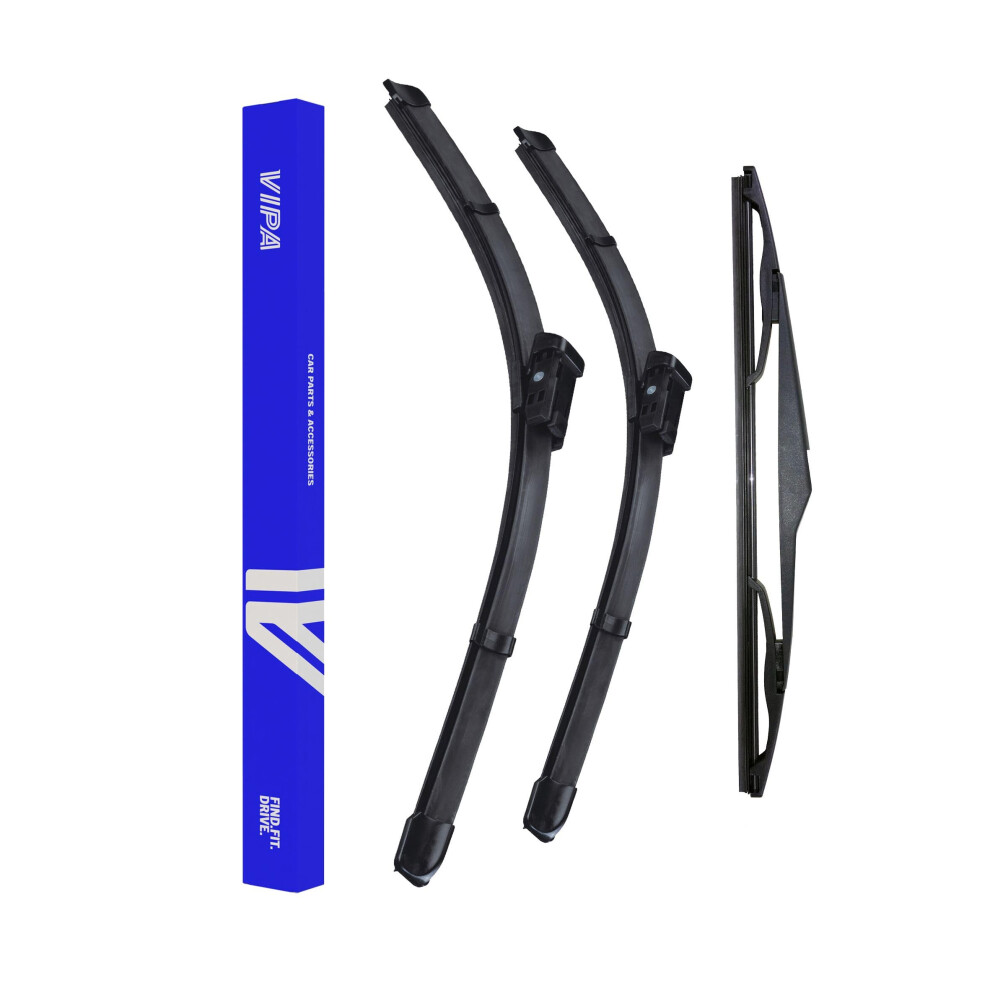 Vipa Car Parts Premium Wiper Blade Set | Fits: Hyundai Tucson Suv (Jan 2021 Onwards) | All-Weather Performance | Durable, Streak-Free Windshield 5056651556590