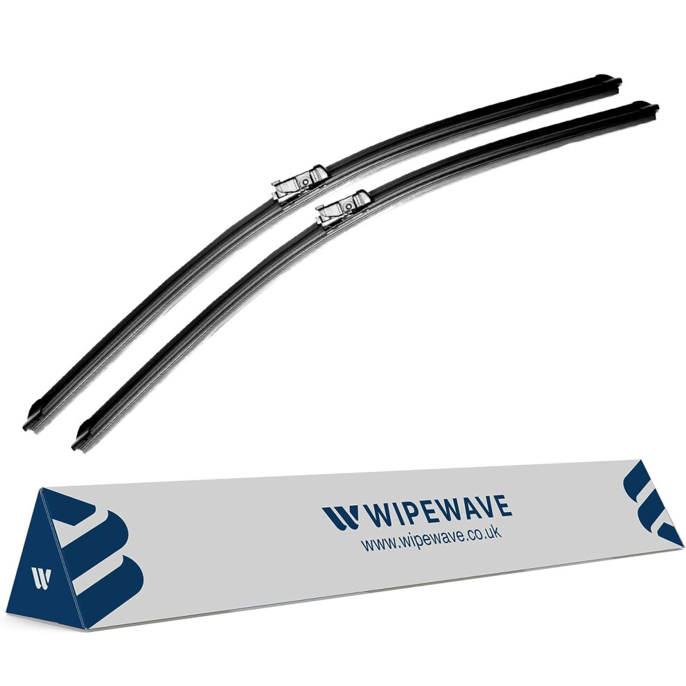 Wipewave Windscreen Wiper Blades For Vauxhall Meriva 2010-2017 Mpv, 28" 22" Front Push Button Enhanced Clarity, Easy Replacement 5056649570560