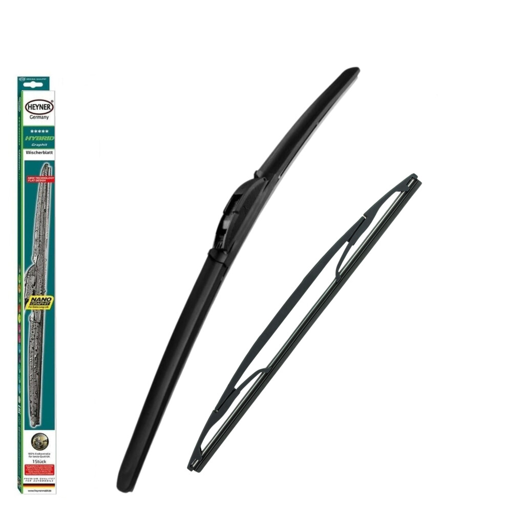 Heyner Hybrid Windscreen Wiper Blade Full Set Front And Rear Hh26h12e Fits Citroen C1 2005-2014 5056662922421