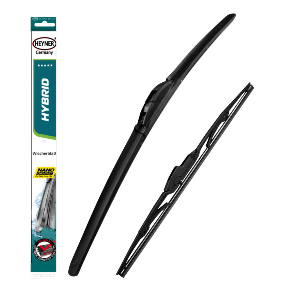 Heyner Hybrid Windscreen Wiper Blade Full Set Front And Rear Hh26h12e Fits Toyota Aygo 2005-2014 5056662929420