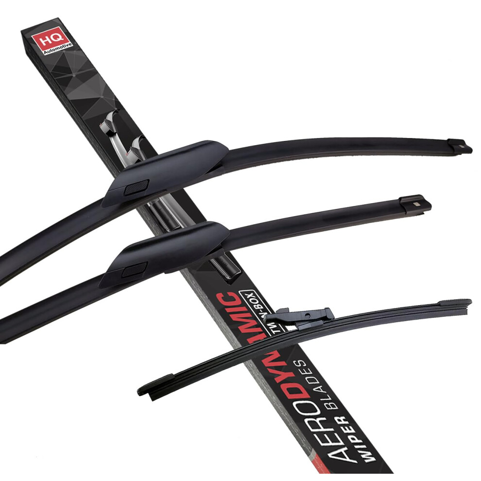 Hq Automotive Wiper Blades For Audi Rs3 Sportback (2021 And Later) Front Rear Wipers Replacement Kit 5056504693465