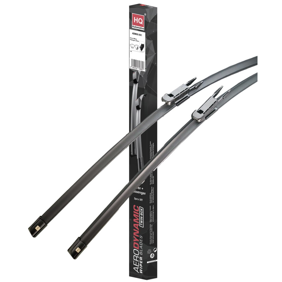Hq Automotive Wiper Blade For Ford Edge (2016-Onwards), Mondeo Mk5 (2014-Onwards), Kuga Mk2 (2012-2019) Front Set, Adr82-823 5060538793985