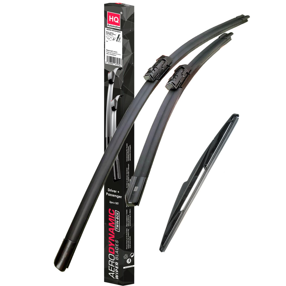 Hq Automotive Wiper Blades For Lexus Nx200 Nx300 (2014 And Later) Front Rear Kit, Adc61-621|Hq12n 5060644472422