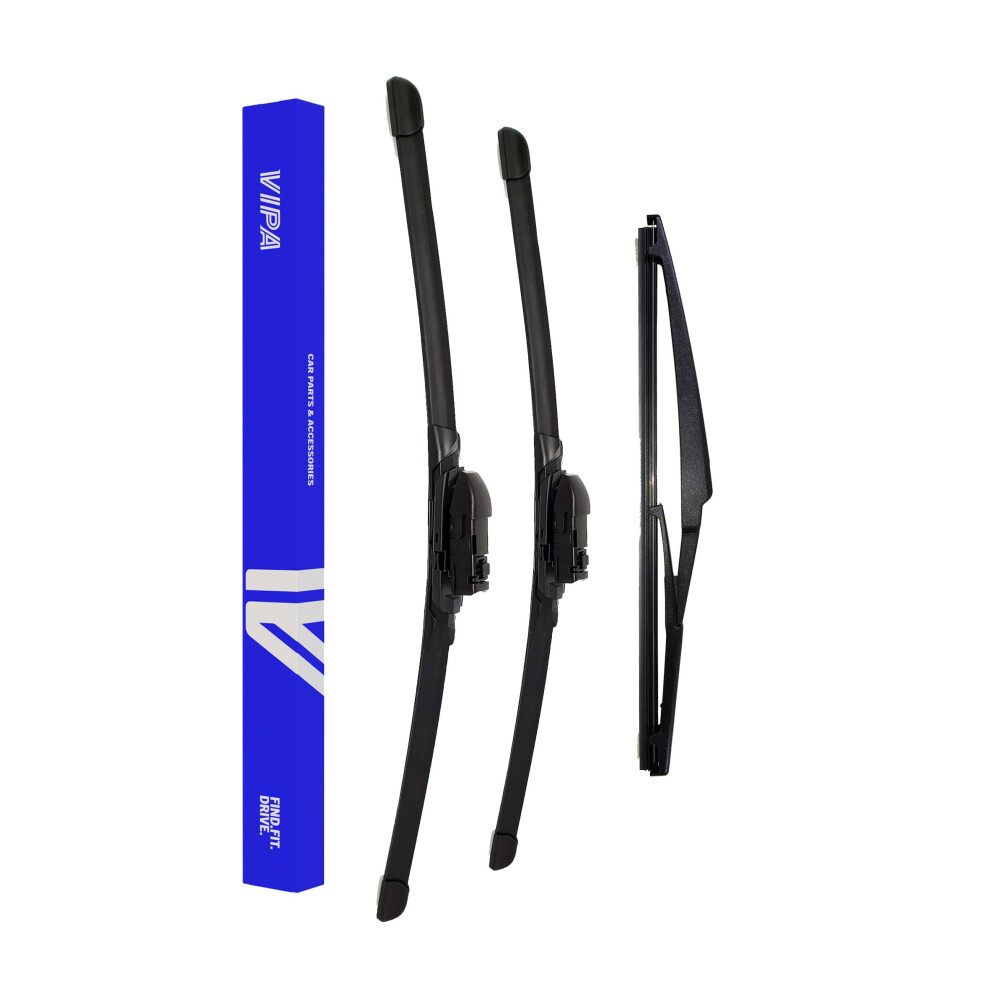 Vipa Car Parts Premium Wiper Blade Set | Fits: Mazda Cx-5 Suv (Mar 2017 Onwards) | All-Weather Performance | Durable, Streak-Free Windshield Wipers | 5060121751101