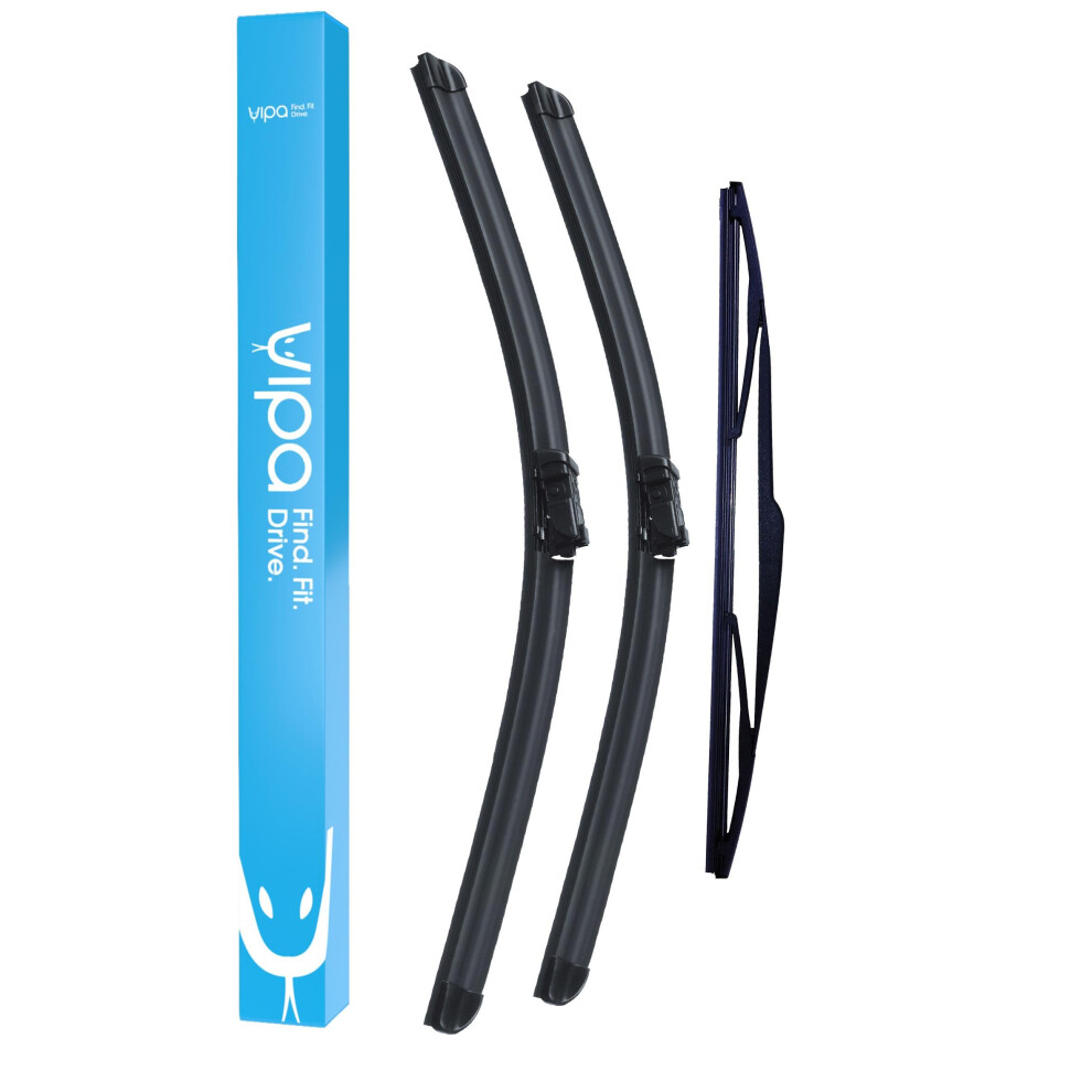 Vipa Wiper Blade Set Fits: Ford Galaxy Mpv Feb 2009 To Apr 2016 - Easy Fit Video Tutorial 5060121753228