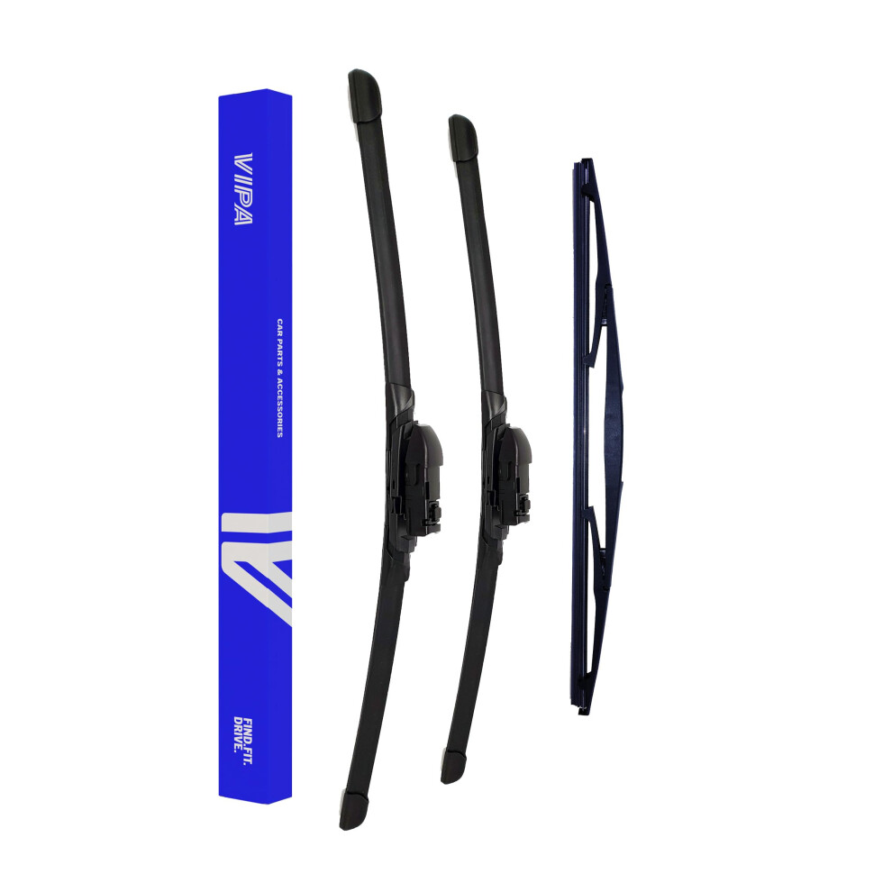 Vipa Car Parts Premium Wiper Blade Set | Fits: Subaru Xv Suv (Jul 2018 Onwards) | All-Weather Performance | Durable, Streak-Free Windshield Wipers | 5060121753853