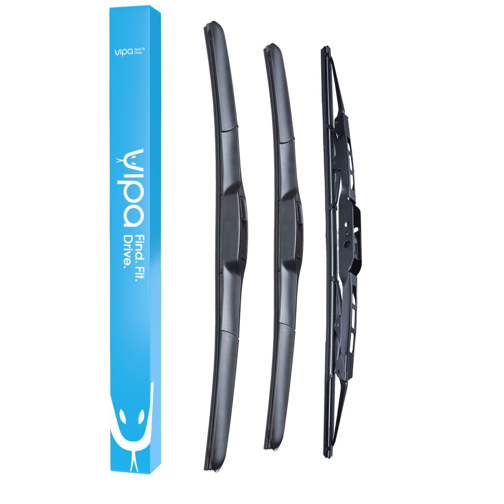Vipa Wiper Blade Set Fits: Land Rover Range Rover Sport Suv Apr 2013 To Feb 2017 - Easy Fit Video Tutorial 5060121753310