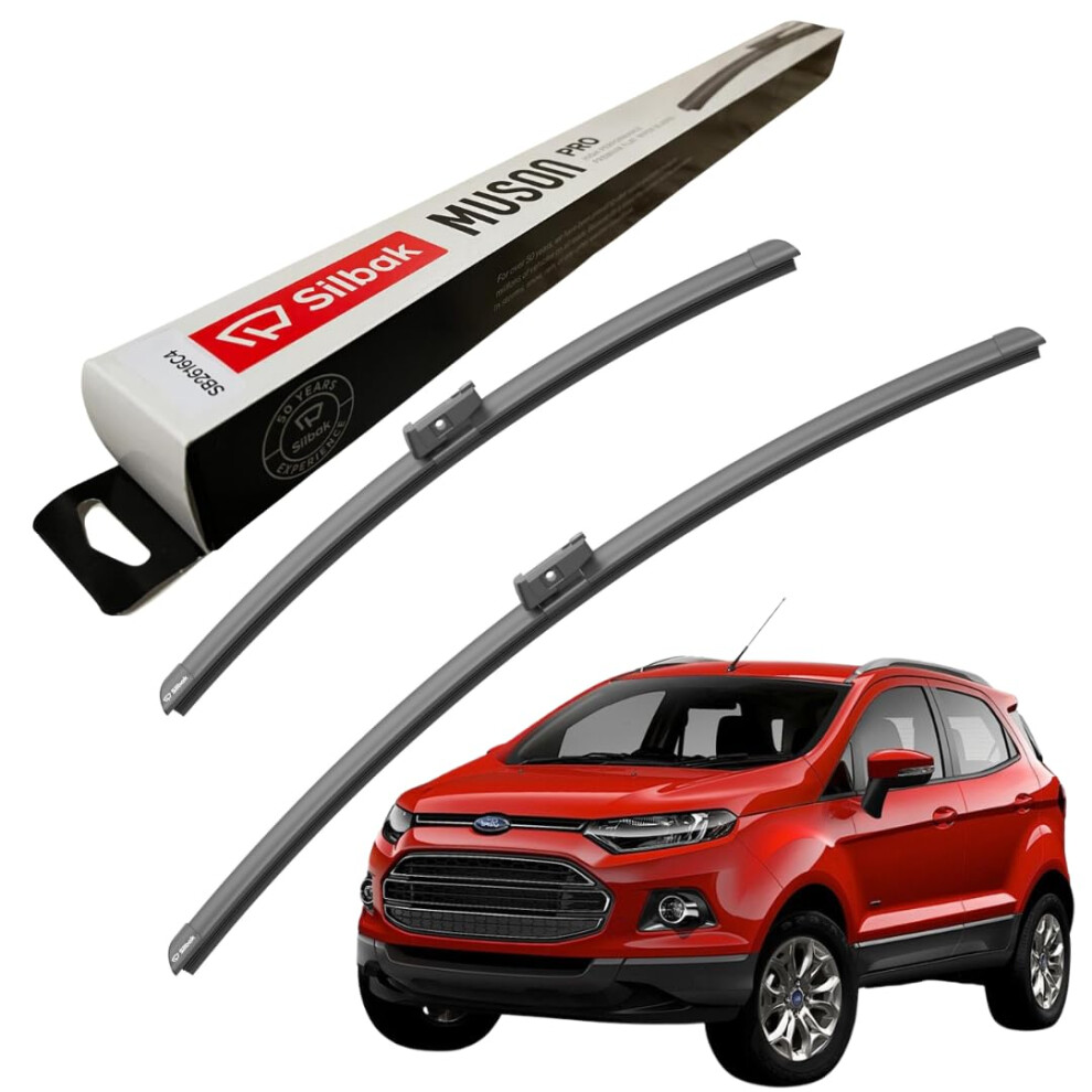 Silbak Windscreen Wipers, Fits For Ford Ecosport (2017 Onwards) Wiper Blades, 550Mm/400Mm 5056807400135