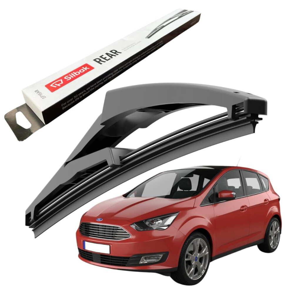 Silbak Rear Windscreen Wiper, Fits For Ford C-Max 2 (04/2015 Onwards) Rear Wiper Blade, 300Mm 5056807402306