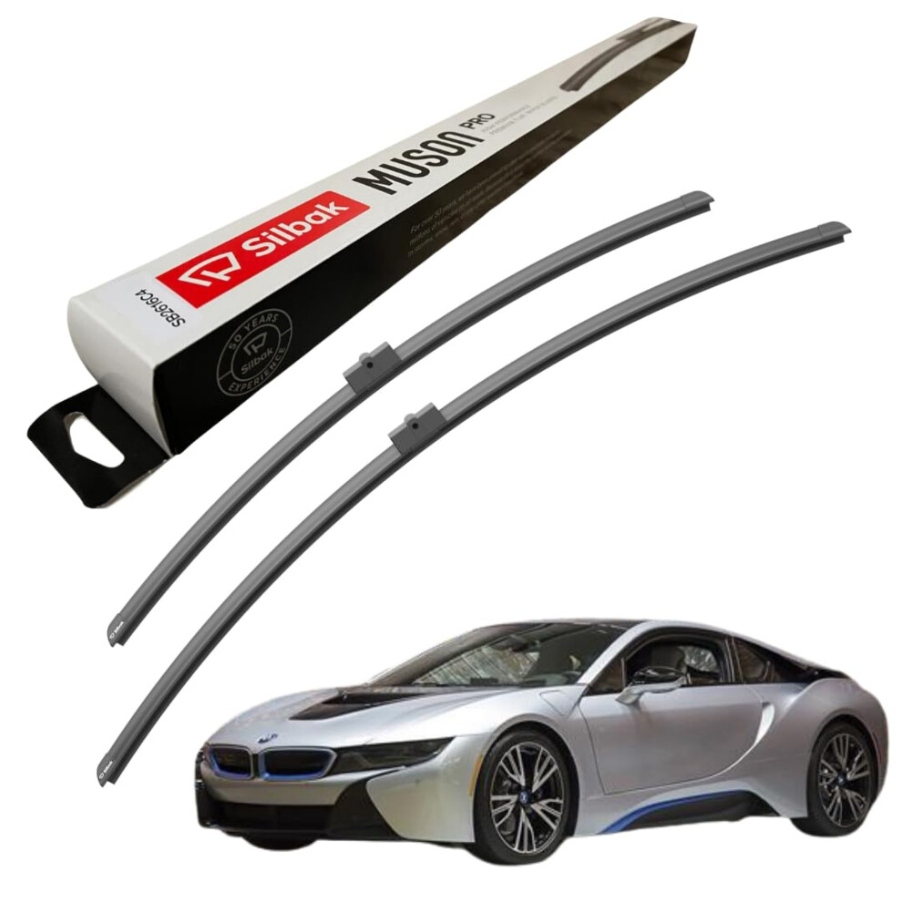 Silbak Windscreen Wipers, Fits For Bmw I8 (2014 Onwards) Front Wiper Blades, 750Mm/600Mm 5056807402313