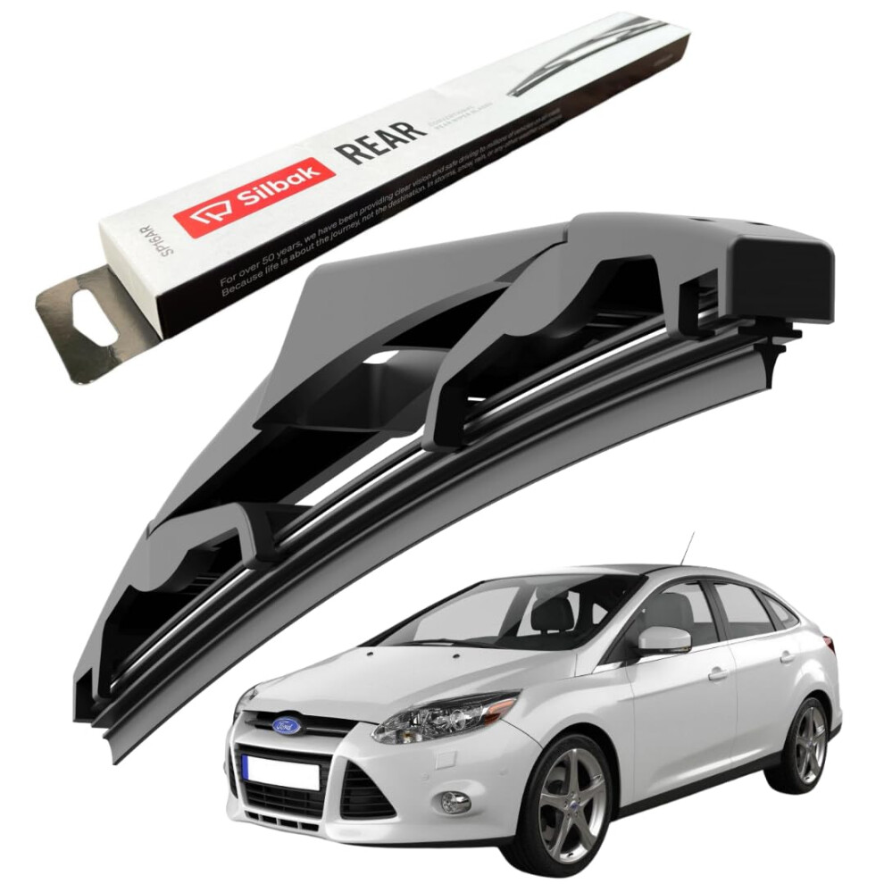 Silbak Rear Windscreen Wiper, Fits For Ford Focus 3 (2011 Onwards) Rear Wiper Blade, 300Mm 5056807402399