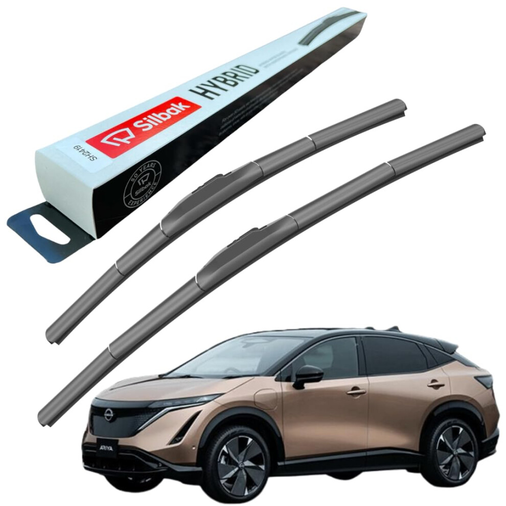 Silbak Windscreen Wipers, Fits For Nissan Ariya (2020 Onwards) Front Wiper Blades, 650Mm/480Mm 5056807403037