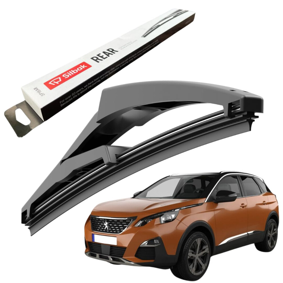 Silbak Rear Windscreen Wiper, Fits For Peugeot 3008 Mk1 (05/2009-12/2016) Rear Wiper Blade, 300Mm 5056807403716