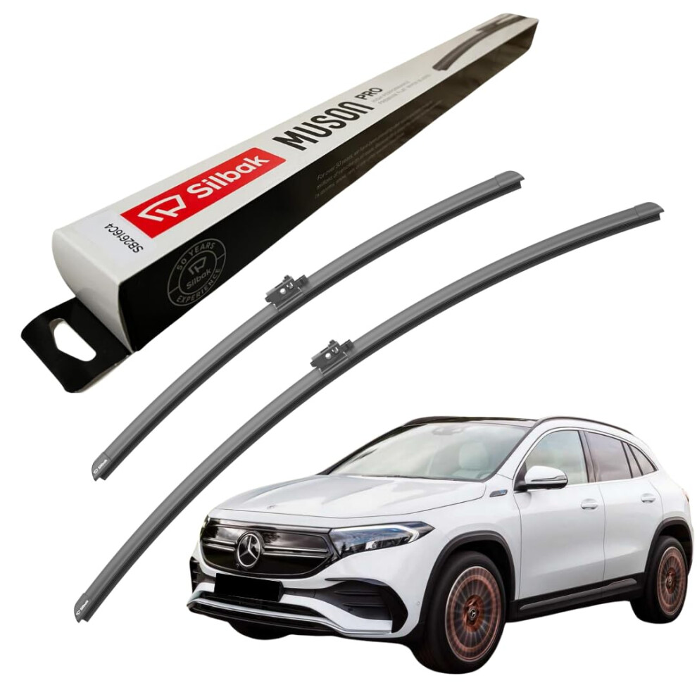 Silbak Windscreen Wipers, Fits For Mercedes Eqa-Class (2020 Onwards) Front Wiper Blades, 650Mm/480Mm 5056807406243