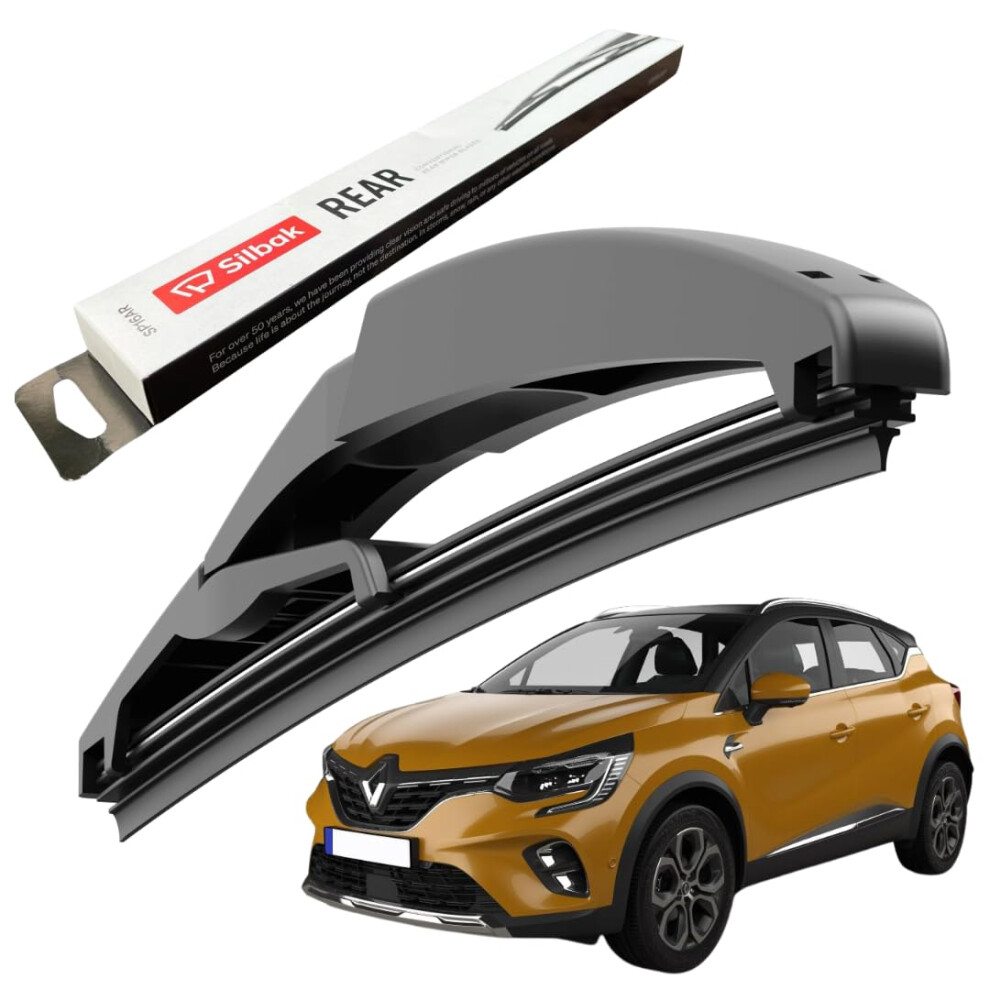 Silbak Rear Windscreen Wiper, Fits For Renault Captur (2019 Onwards) Rear Wiper Blade, 260Mm 5056807404447
