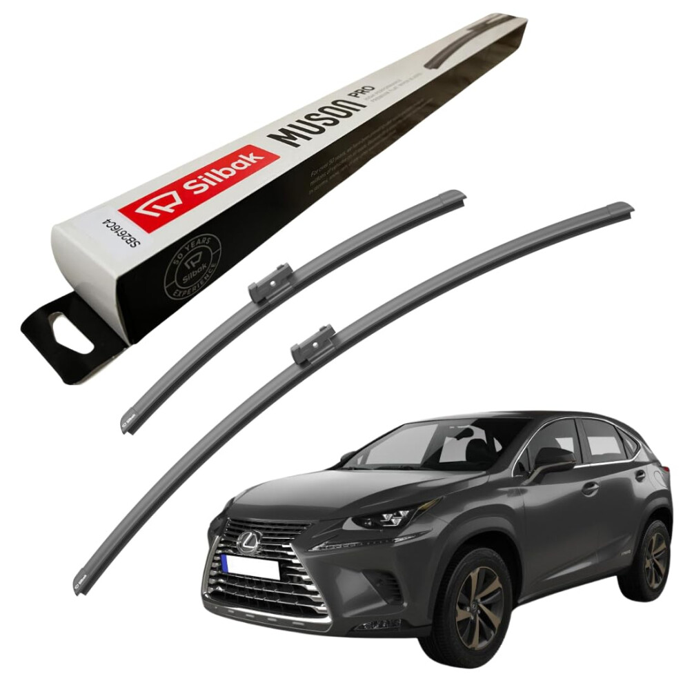 Silbak Windscreen Wipers, Fits For Lexus Nx (2014 Onwards) Front Wiper Blades, 650Mm/400Mm 5056807412510