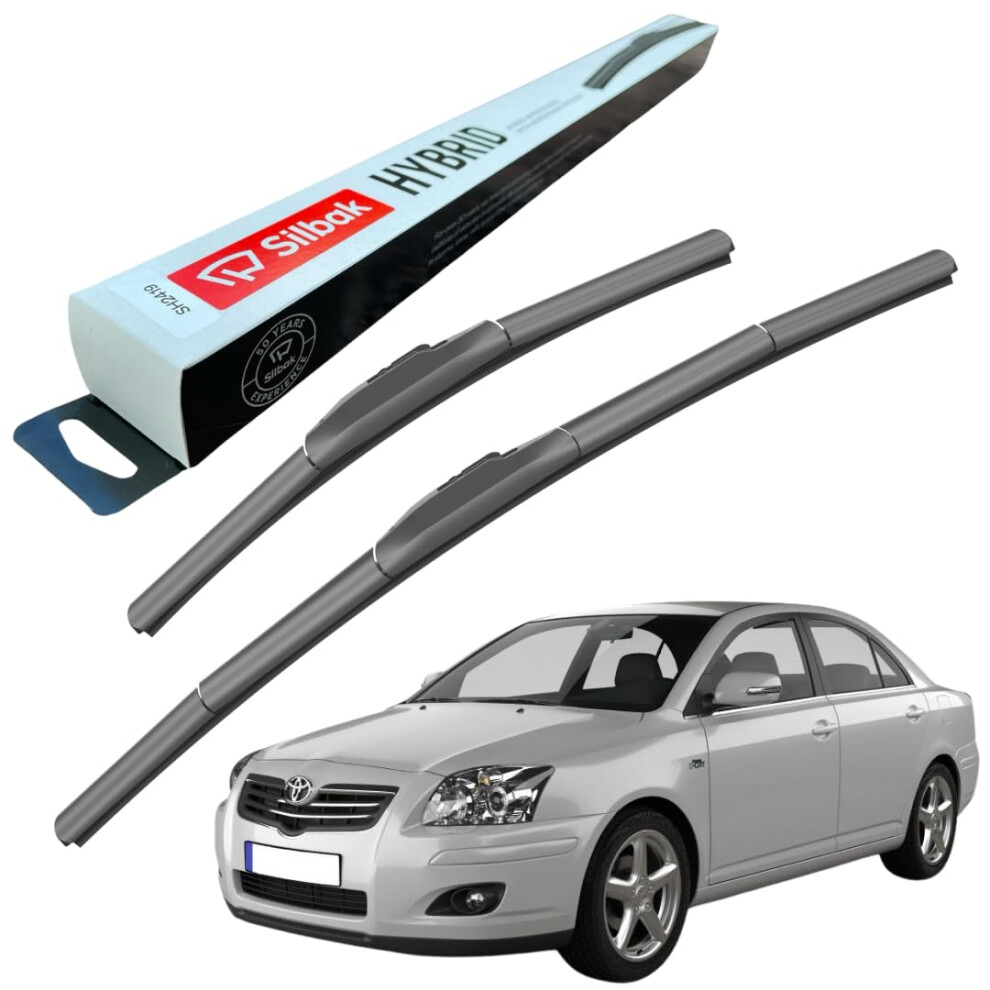 Silbak Windscreen Wipers, Fits For Toyota Avensis (01/2003-11/2008) Front Wiper Blades, 600Mm/400Mm 5056807413814