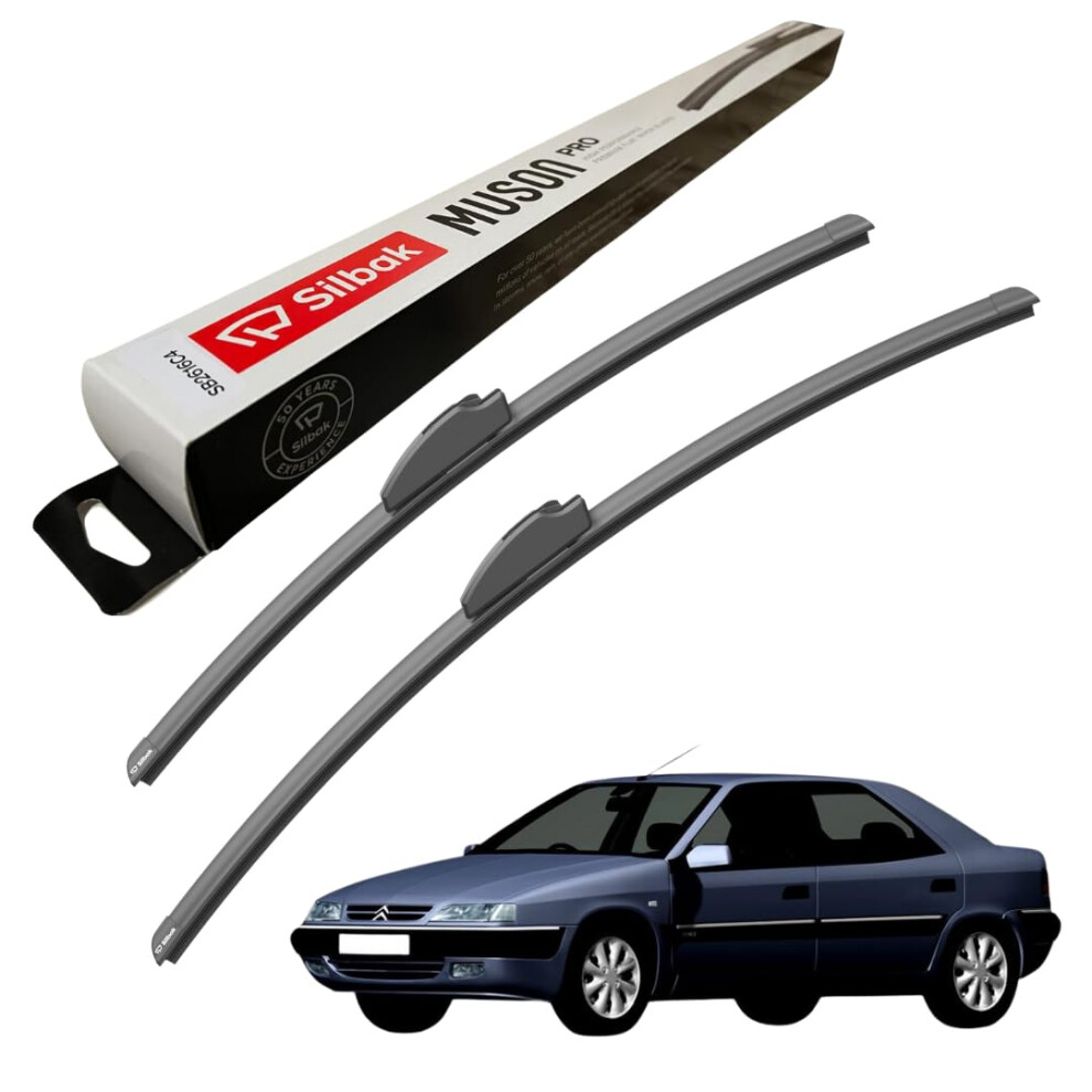 Silbak Windscreen Wipers, Fits For Citroen Xantia X1 (03/1993-12/1998) Front Wiper Blades, 600Mm/500Mm 5056807417829