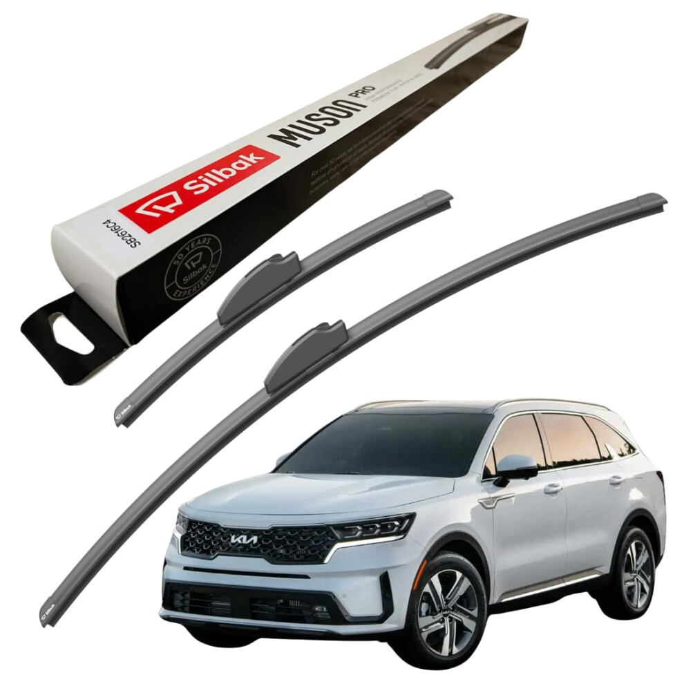 Silbak Windscreen Wipers, For Kia Sorento (09/2020 Onwards) Wiper Blades, 650Mm/400Mm 5056807422199