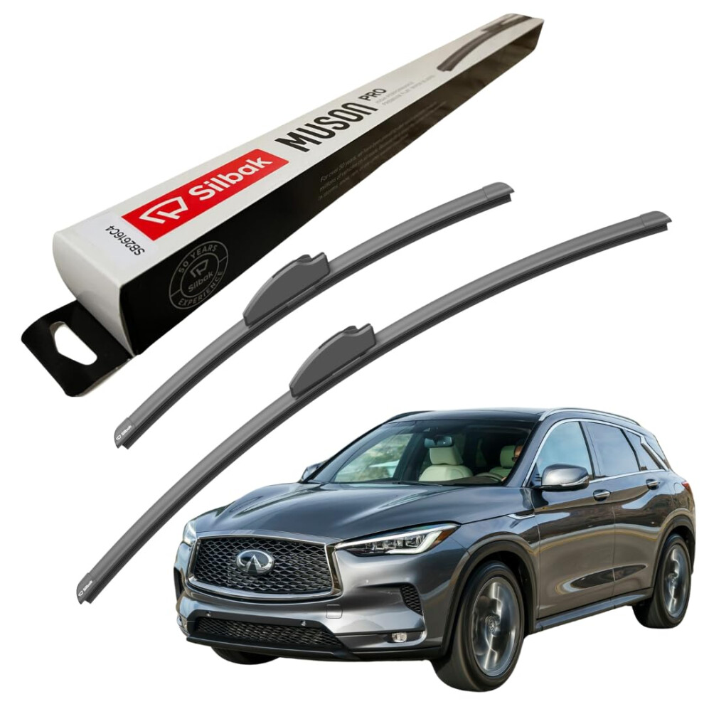 Silbak Windscreen Wipers, For Infiniti Qx50 (2013 Onwards) Wiper Blades, 600Mm/400Mm 5056807420911