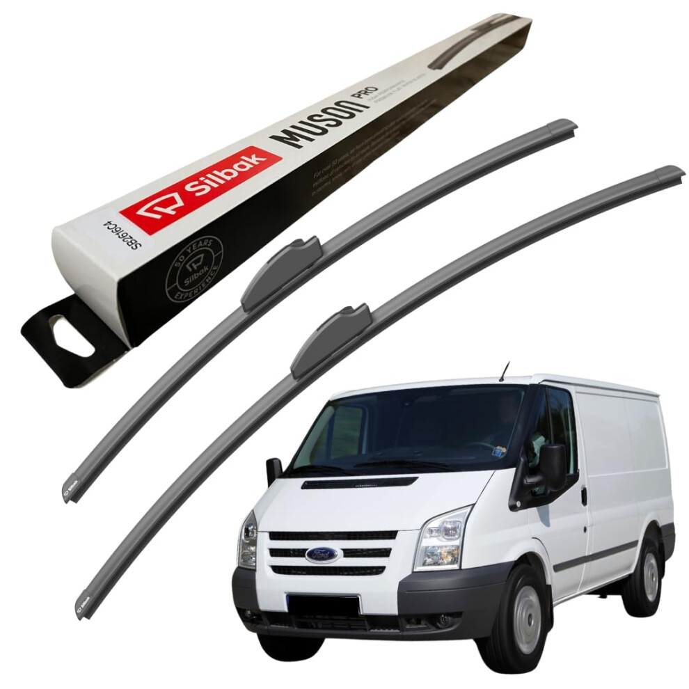 Silbak Windscreen Wipers, For Ford Transit (04/2006-12/2013) Wiper Blades, 650Mm/550Mm 5056807422687