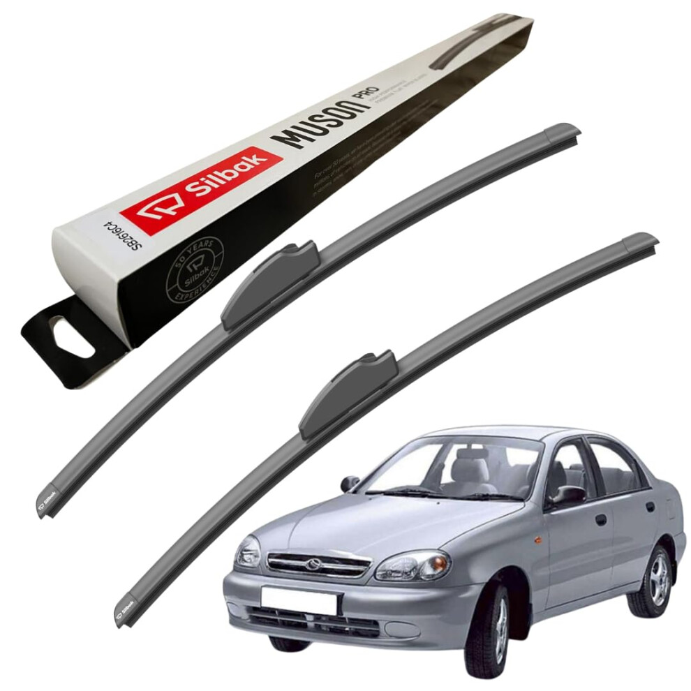 Silbak Windscreen Wipers, For Daewoo Sens (2002 Onwards) Wiper Blades, 480Mm/480Mm 5056807424704