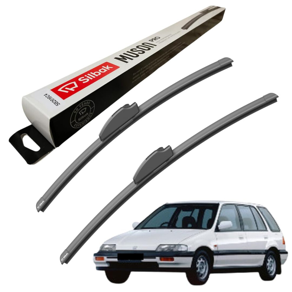 Silbak Windscreen Wipers, For Honda Civic Shuttle (01/1988-06/1995) Wiper Blades, 480Mm/430Mm, 5056807426678