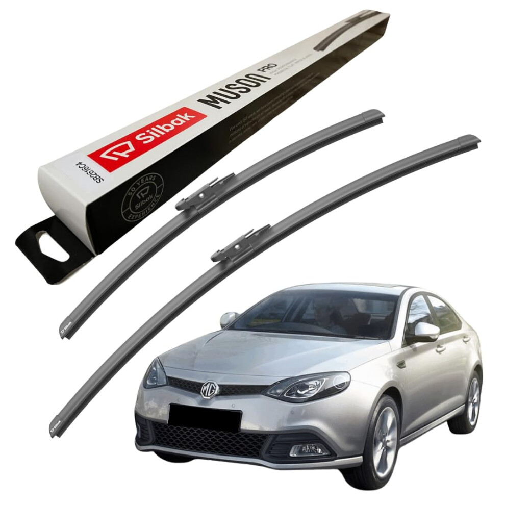 Silbak Windscreen Wipers, Fits For Mg Mg6 (11/2010 Onwards) Front Wiper Blades, 600Mm/450Mm 5056807427958