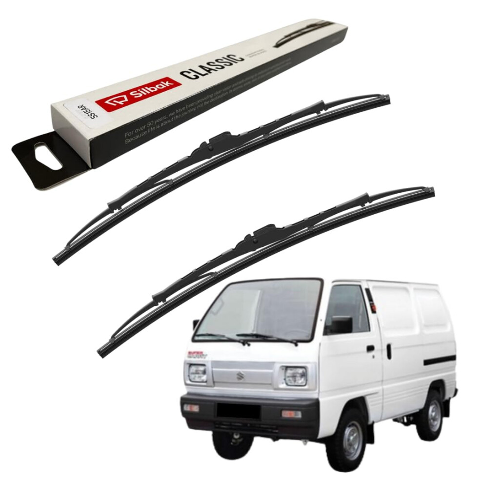 Silbak Windscreen Wipers, Fits For Suzuki Carry Van (10/1985-03/1999) Front Wiper Blades, 400Mm 5056807432822