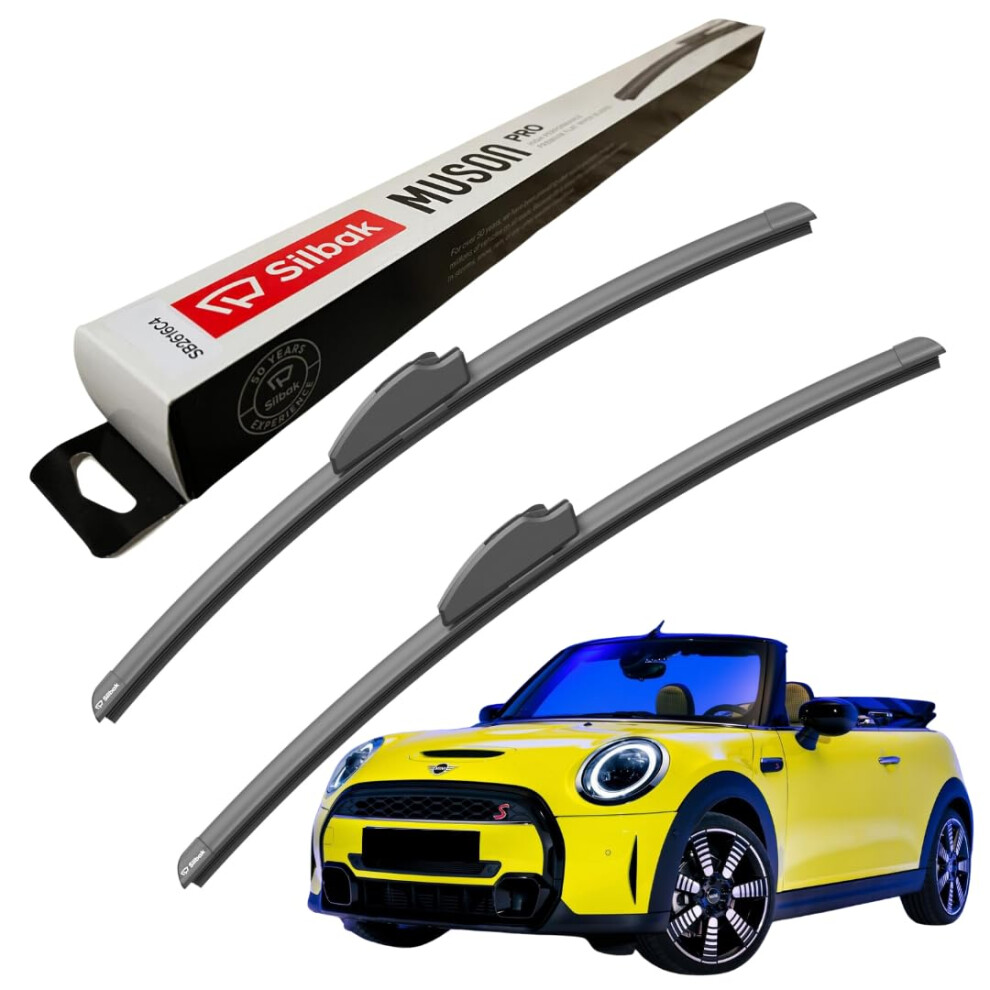 Silbak Windscreen Wipers, For Mini Cabrio F57 (2016 Onwards) Wiper Blades, 450Mm/480Mm 5056807426616