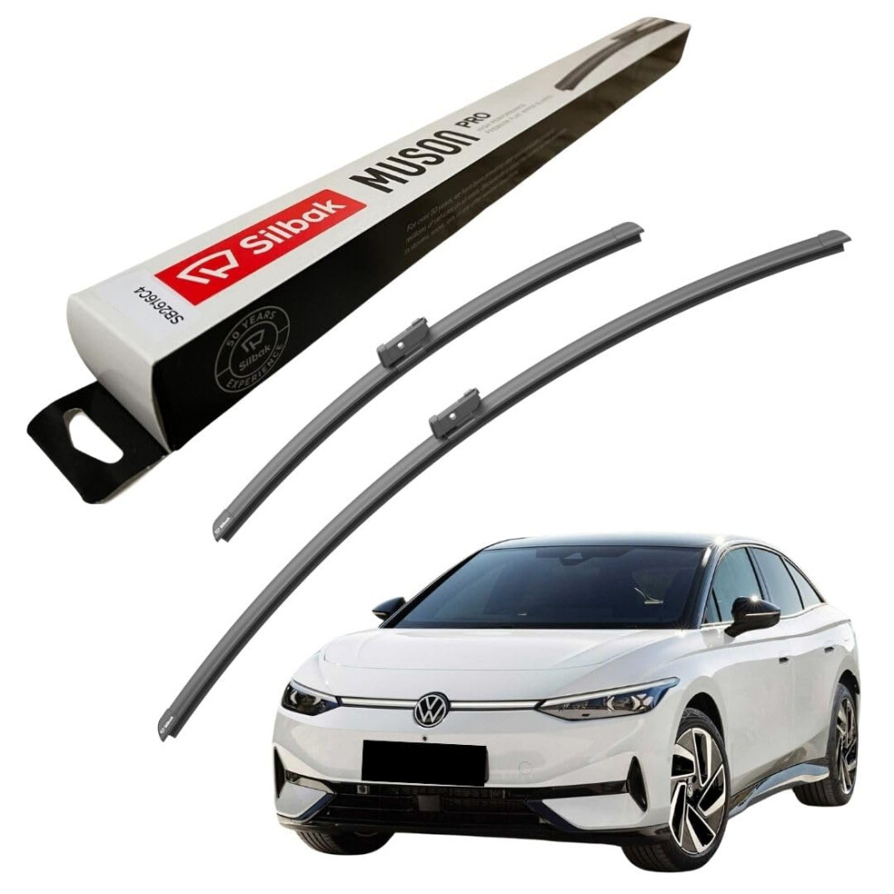 Silbak Windscreen Wipers, Fits For Vw (Volkswagen) Id.7 (2023 Onwards) Front Wiper Blades, 700Mm/430Mm/400Mm 5056807435908