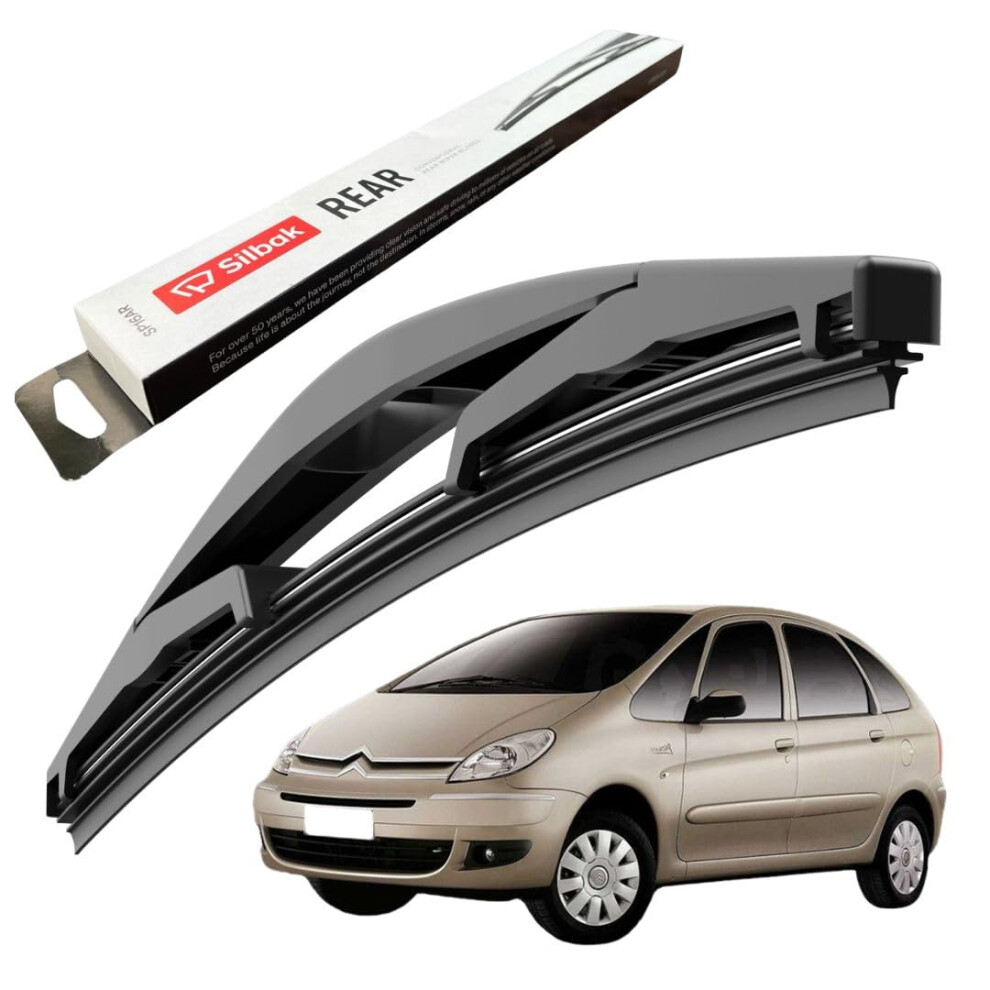Silbak Rear Windscreen Wiper, Fits For Citroen Xsara Picasso (01/2000-09/2005) Rear Wiper Blade, 400Mm 5056807433799