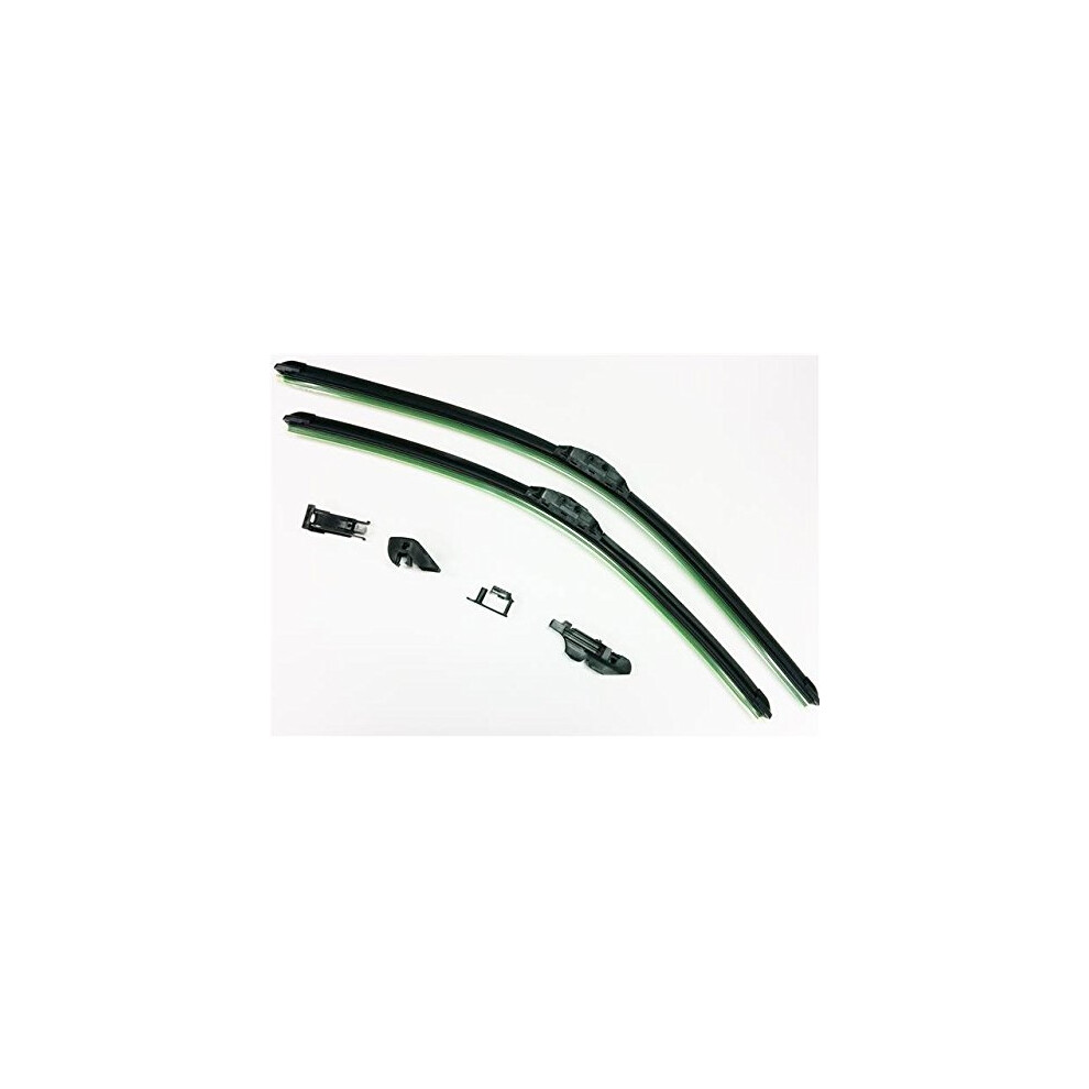 19" + 21" Quality Pair Of Front Aero Flat Windscreen Wiper Blades 5081946662243