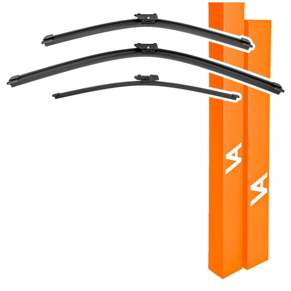 Via Albion? Wiper Blades For Skoda Octavia Mk3 Hatchback (2013-2019) ? Complete All-Weather Set Of Front & Rear Wipers 5060757060509