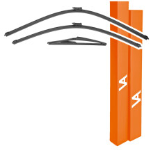 VIA ALBION? Wiper Blades for: PEUGEOT 3008 Mk1 (2009-2016) ? All-Weather Front & Rear Wipers Set