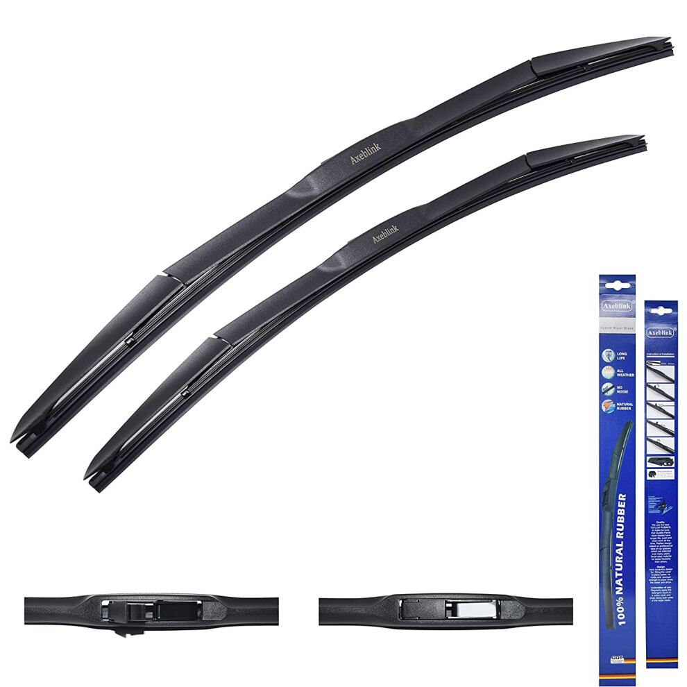 Axeblink Wiper Blade For Kia Picanto Hatchback 2004 To 2017 Hybrid Front Wiper Blade (22" & 16", Hybrid) 7625907831644
