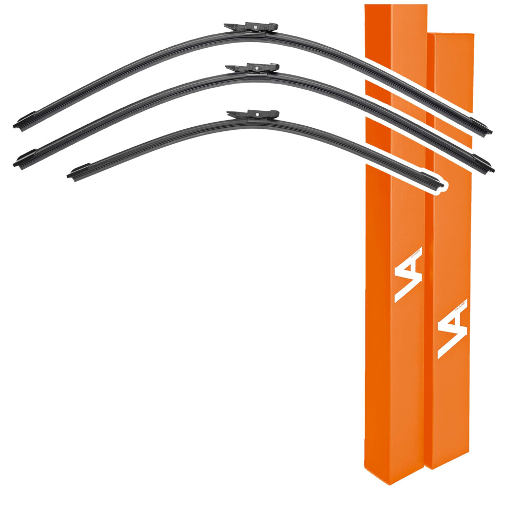 Via Albion? Wiper Blades For Ford Mondeo Mk5 Hatchback (2014-2022) ? Complete All-Weather Set Of Front & Rear Wipers 5060757061315