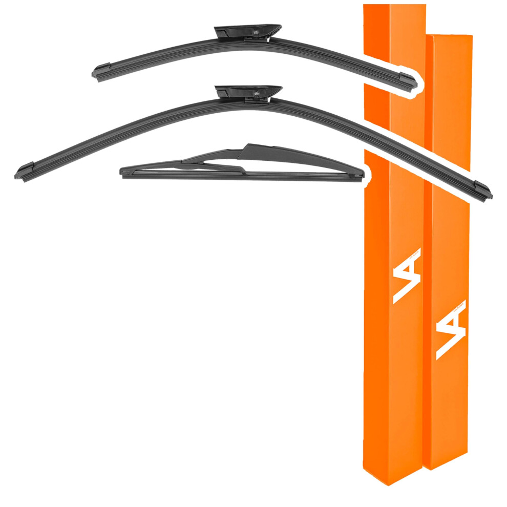 Via Albion? Wiper Blades For Dacia Sandero (2015-2020) ? All-Weather Set Of Front & Rear Wipers 5060757061612