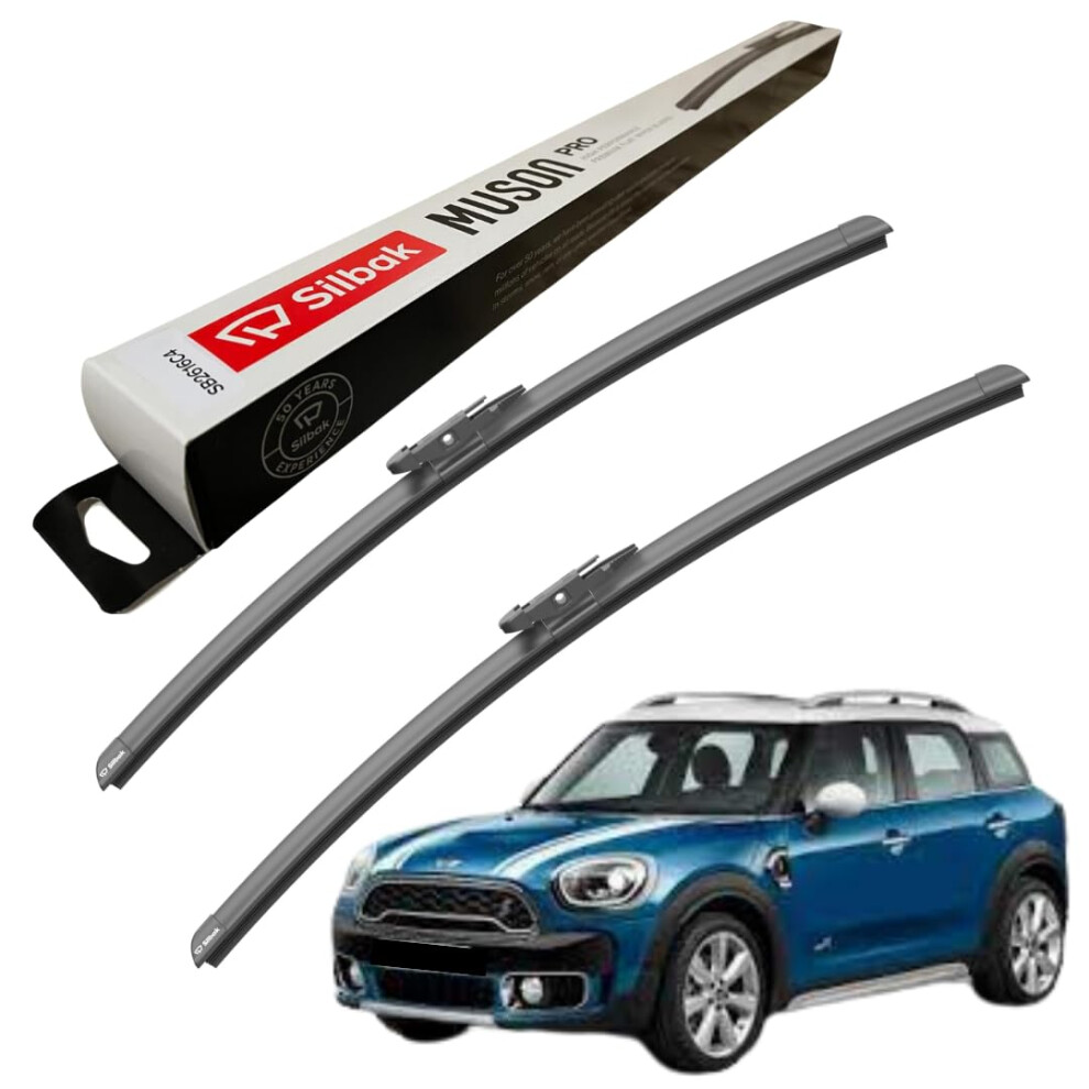 Silbak Windscreen Wipers, Fits For Mini Countryman R60 (09/2010-10/2016) Wiper Blades, 500Mm/480Mm 5060920847678