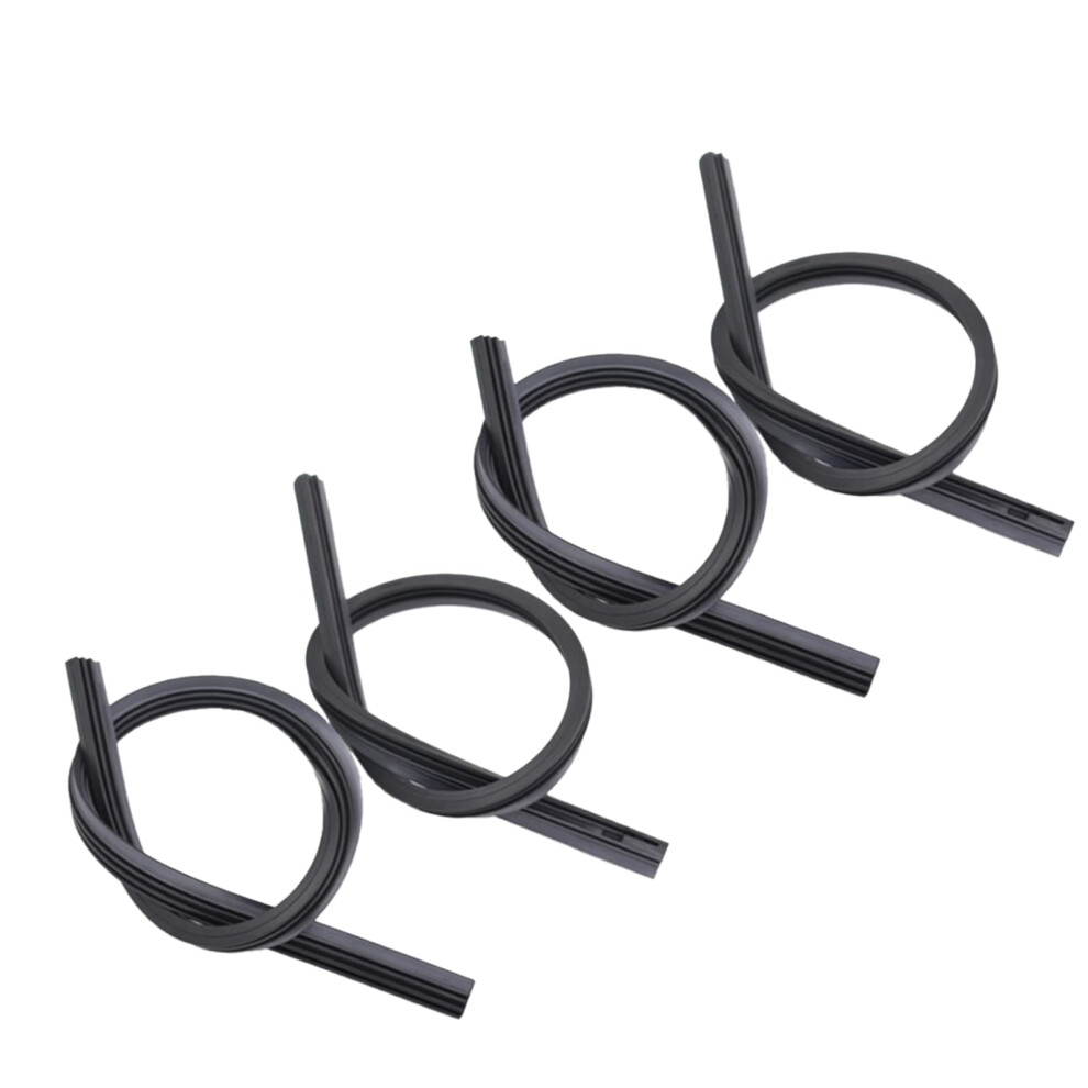 4 Pcs 28In Wiper Blade Refills, Silicone Wiper Blades, Rubber Universal For Wiper Blades, Replacement Rubber For Windscreen Wipers 9344458388725