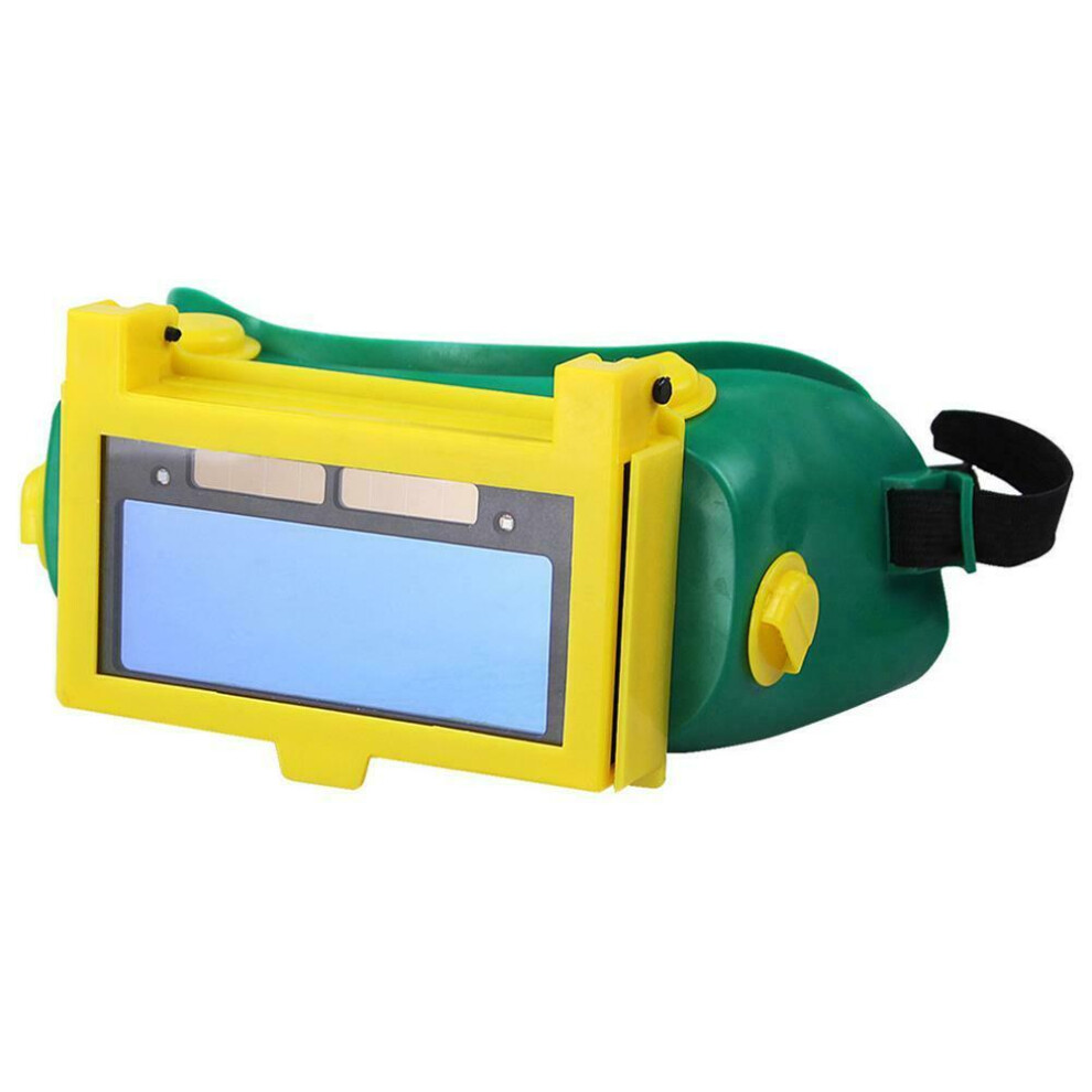 (Green) Solar Auto Darkening Eye Mask Welding Helmet Eye Glasses Goggles For Welder 320997753261