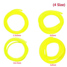 4PCS 2M Yellow Oil Hose Set - 3x6MM, 3x5MM, 2.5x5MM, 2x3.5MM Replacement