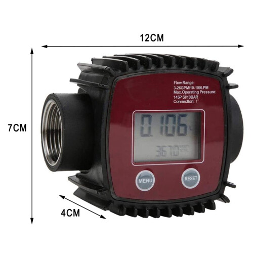 1PCS K25 Cross-Type Flowmeter Replacement Parts Cross-Type Flowmeter Red