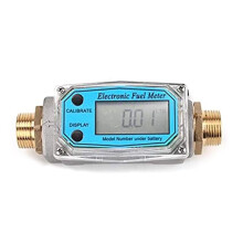 3/4" BSP Male Digital Flow Meter Gauge for Water, Kerosene with LCD Display