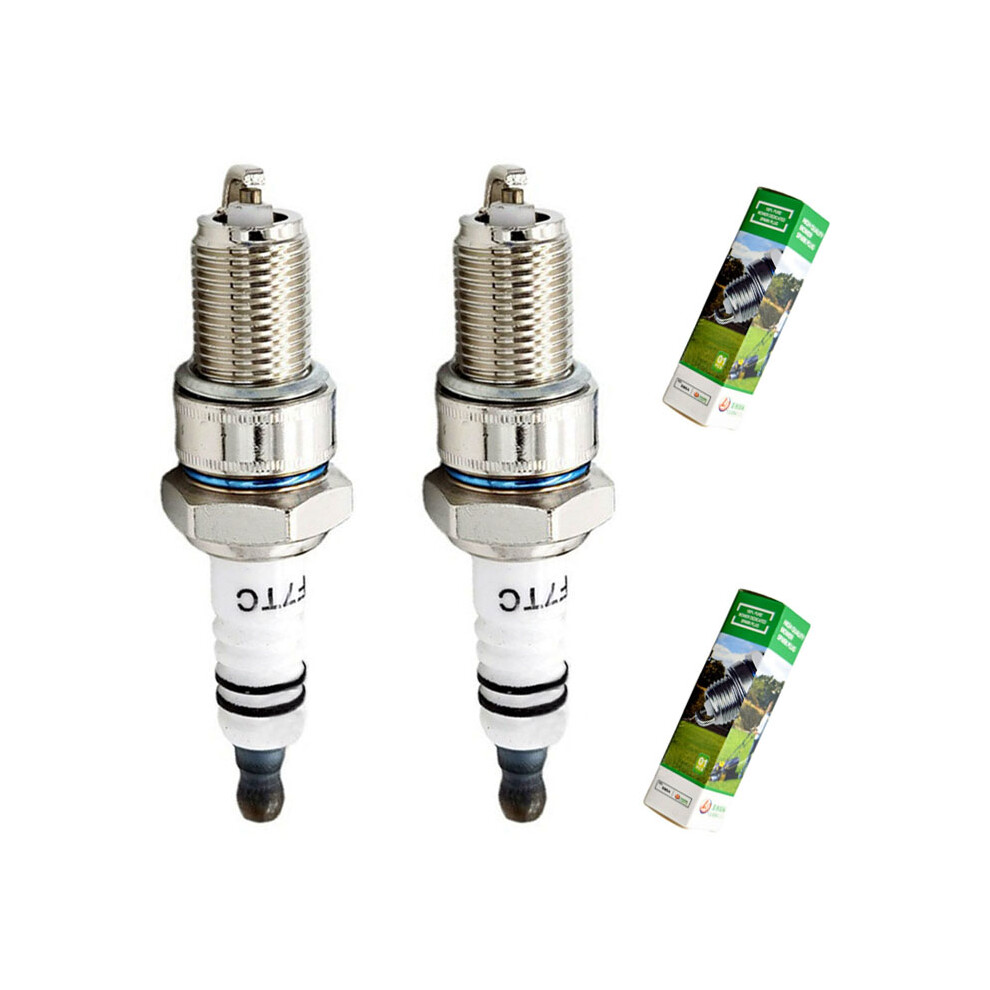 (Silver) 2Pcs F7tc Spark Plug For Gasoline Generator Four-Stroke Gasoline Microtiller Silver 320997754428