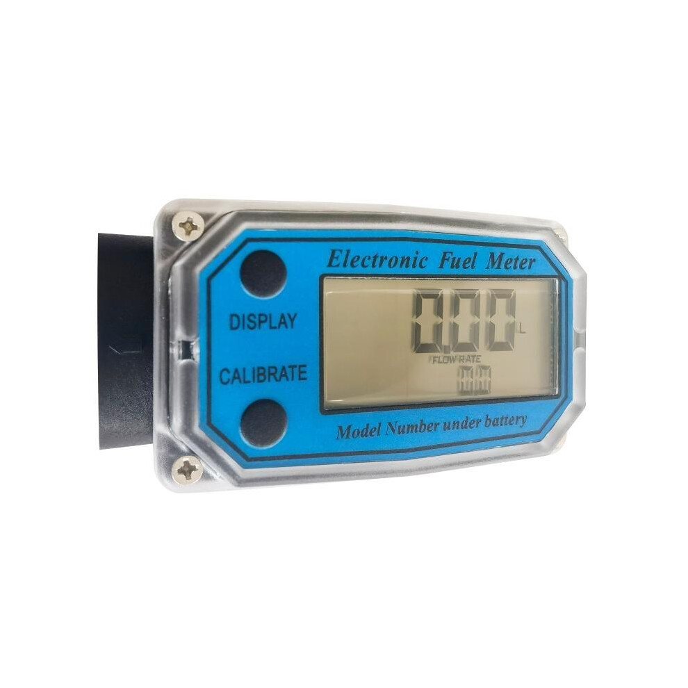 Turbine Digital Diesel Fuel Flow Meter Oval Gear Flow Gauge Bottom Plastic Black 320997754954