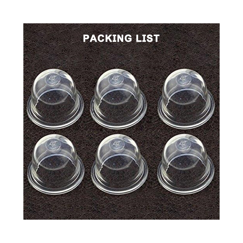 6PCS Primer Bulb Pump for Ryobi & Homelite 26cc Carburetor, 561635001 Replacements