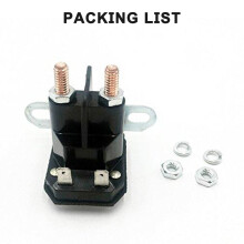 Starter Relay Solenoid for AM138068 725-04439 Lawn Tractors, Black Replacement Part