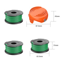 For Black & Decker GL8033 GL9035 A6486 GL7033 Trimmer Line 3 Spools+1 Cover